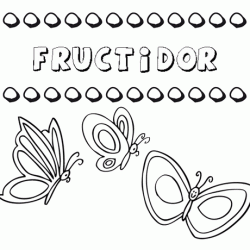 Fructidor: dibujos de los nombres para colorear, pintar e imprimir
