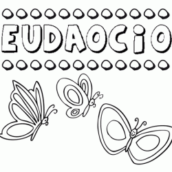 Eudaocio: dibujos de los nombres para colorear, pintar e imprimir