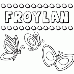 Froylán: dibujos de los nombres para colorear, pintar e imprimir