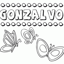 Gonzalvo: dibujos de los nombres para colorear, pintar e imprimir
