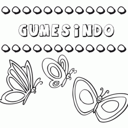Gumesindo: dibujos de los nombres para colorear, pintar e imprimir
