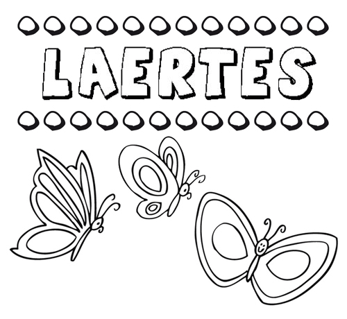 Laertes: dibujos de los nombres para colorear, pintar e imprimir