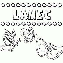 Lamec: dibujos de los nombres para colorear, pintar e imprimir