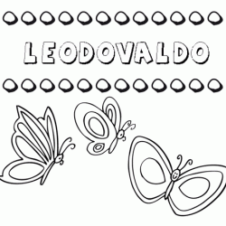 Leodovaldo: dibujos de los nombres para colorear, pintar e imprimir