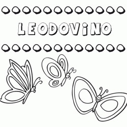 Leodovino: dibujos de los nombres para colorear, pintar e imprimir