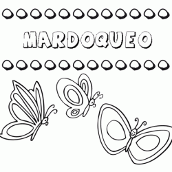 Mardoqueo: dibujos de los nombres para colorear, pintar e imprimir