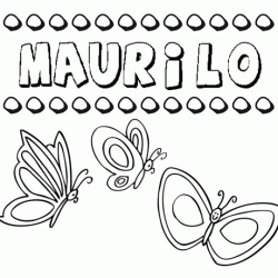 Maurilo: dibujos de los nombres para colorear, pintar e imprimir