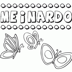 Meinardo: dibujos de los nombres para colorear, pintar e imprimir