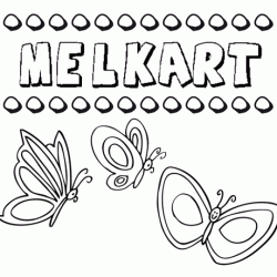 Melkart: dibujos de los nombres para colorear, pintar e imprimir