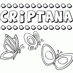 Criptana: dibujos de los nombres para colorear, pintar e imprimir