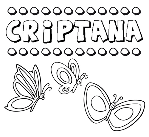Criptana: dibujos de los nombres para colorear, pintar e imprimir