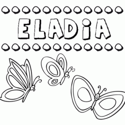 Eladia: dibujos de los nombres para colorear, pintar e imprimir