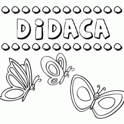 Didaca: dibujos de los nombres para colorear, pintar e imprimir