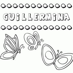 Guillermina: dibujos de los nombres para colorear, pintar e imprimir