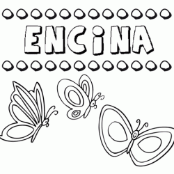 Encina: dibujos de los nombres para colorear, pintar e imprimir