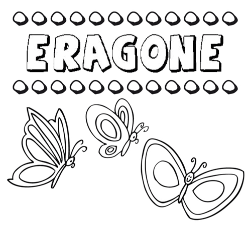 Eragone: dibujos de los nombres para colorear, pintar e imprimir