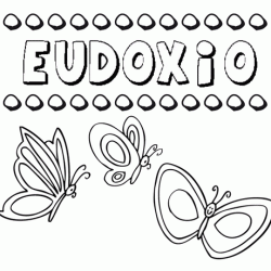 Eudoxio: dibujos de los nombres para colorear, pintar e imprimir
