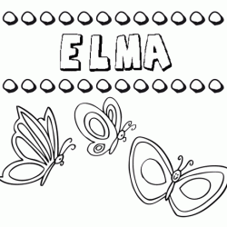 Elma: dibujos de los nombres para colorear, pintar e imprimir