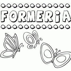 Formeria: dibujos de los nombres para colorear, pintar e imprimir