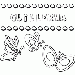 Guillerma: dibujos de los nombres para colorear, pintar e imprimir