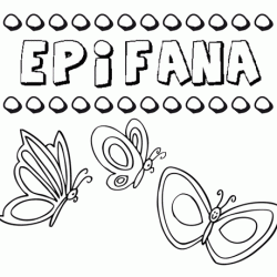 Epifana: dibujos de los nombres para colorear, pintar e imprimir