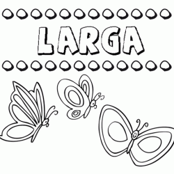 Larga: dibujos de los nombres para colorear, pintar e imprimir