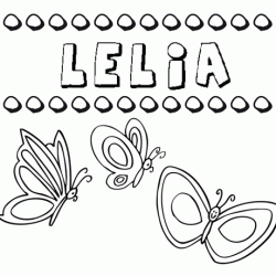 Lelia: dibujos de los nombres para colorear, pintar e imprimir