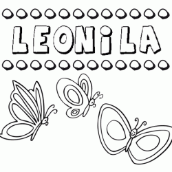 Leonila: dibujos de los nombres para colorear, pintar e imprimir