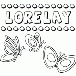 Lorelay: dibujos de los nombres para colorear, pintar e imprimir