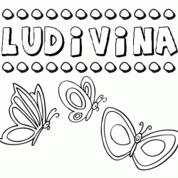 Ludivina: dibujos de los nombres para colorear, pintar e imprimir