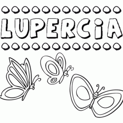 Lupercia: dibujos de los nombres para colorear, pintar e imprimir