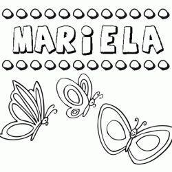 Mariela: dibujos de los nombres para colorear, pintar e imprimir
