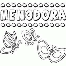 Menodora: dibujos de los nombres para colorear, pintar e imprimir