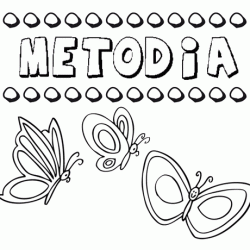 Metodia: dibujos de los nombres para colorear, pintar e imprimir