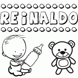 Dibujo del nombre Reinaldo para colorear, pintar e imprimir
