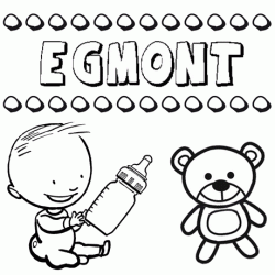 Dibujo del nombre Egmont para colorear, pintar e imprimir