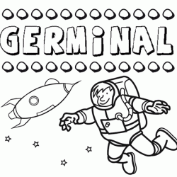 Dibujo del nombre Germinal para colorear, pintar e imprimir