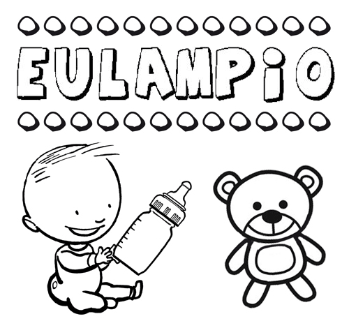 Dibujo del nombre Eulampio para colorear, pintar e imprimir