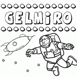 Dibujo del nombre Gelmiro para colorear, pintar e imprimir