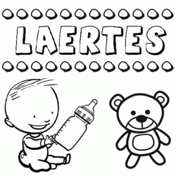 Dibujo del nombre Laertes para colorear, pintar e imprimir