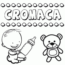 Dibujo del nombre Cromaca para colorear, pintar e imprimir