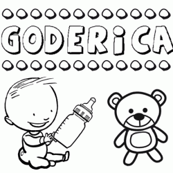 Dibujo del nombre Goderica para colorear, pintar e imprimir