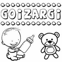 Dibujo del nombre Goizargi para colorear, pintar e imprimir