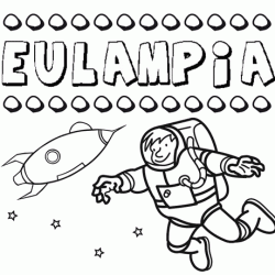Dibujo con el nombre Eulampia para colorear, pintar e imprimir