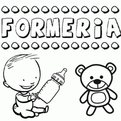 Dibujo con el nombre Formeria para colorear, pintar e imprimir