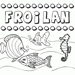 Dibujos de los nombres. Nombre Froilán para pintar, colorear e imprimir