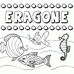 Dibujos de los nombres. Nombre Eragone para pintar, colorear e imprimir