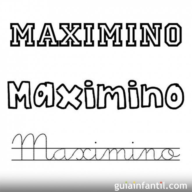 Nombres del santo de Mayo para colorear con los niños