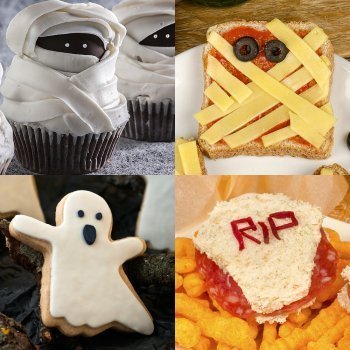 Aperitivos y postres para la fiesta de Halloween de los niños