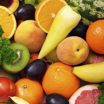 Dibujos para colorear de frutas